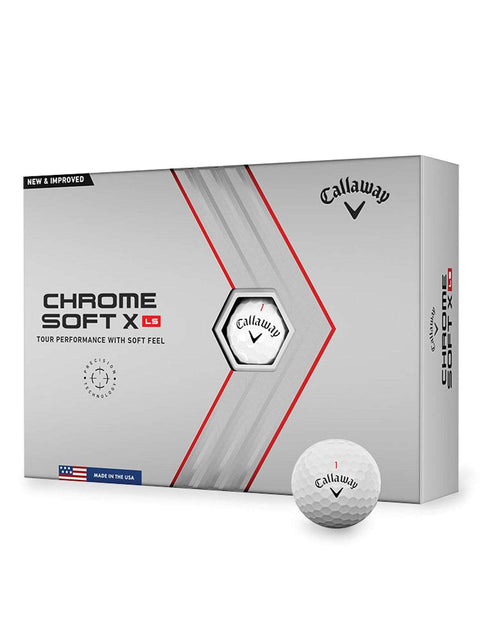 Callaway Chrome Soft X LS Golf Balls - 1 Dozen White 2022