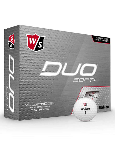 Wilson Staff Duo Soft+ Golf Balls - 1 Dozen White
