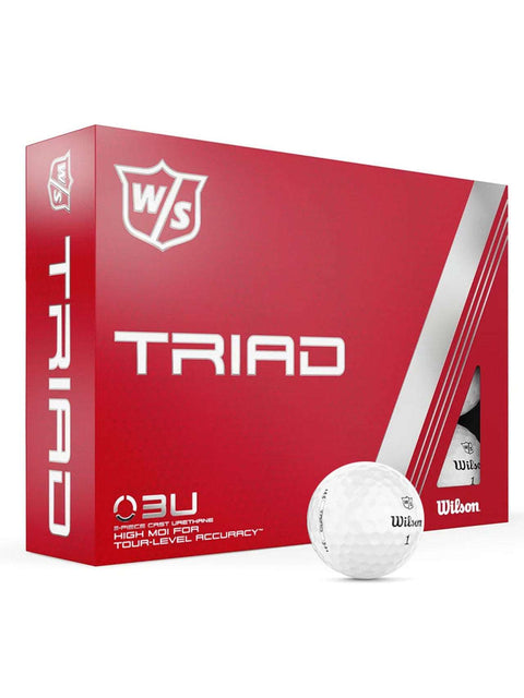 Wilson Staff Triad Golf Balls - 1 Dozen White