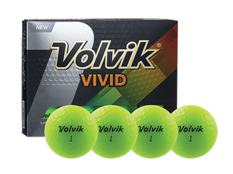 Volvik Vivid Golf Balls - 1 Dozen Green