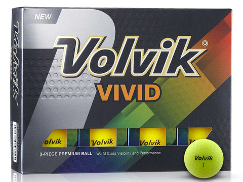Volvik Vivid Golf Balls - 1 Dozen Yellow