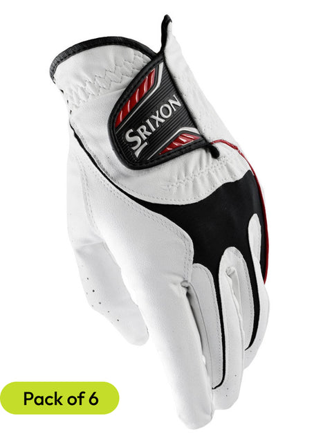 Srixon All Weather Golf Gloves - Women's 6 Pack White