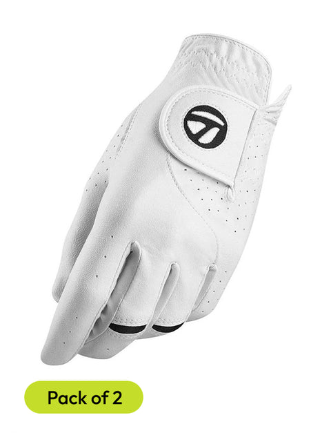 TaylorMade Stratus Tech Golf Glove - 2 Pack White
