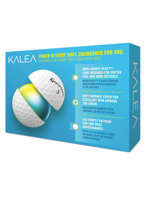 TaylorMade Kalea Golf Balls - 1 Dozen 2022 White