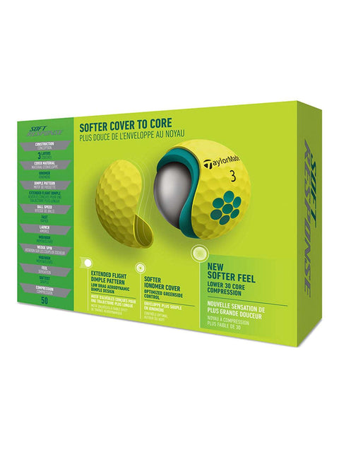 TaylorMade Soft Response Golf Balls - 1 Dozen 2022