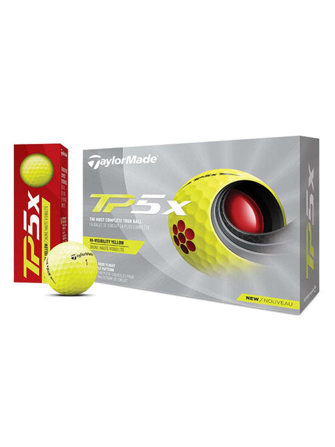 TaylorMade TP5x Golf Balls - 1 Dozen Yellow