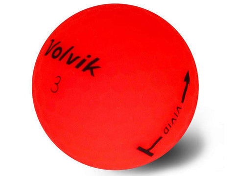 Volvik Vivid Golf Balls - 1 Dozen Red