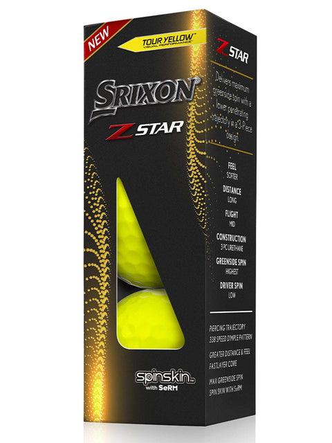 Srixon Z-Star Golf Balls - 1 Dozen Yellow 2021